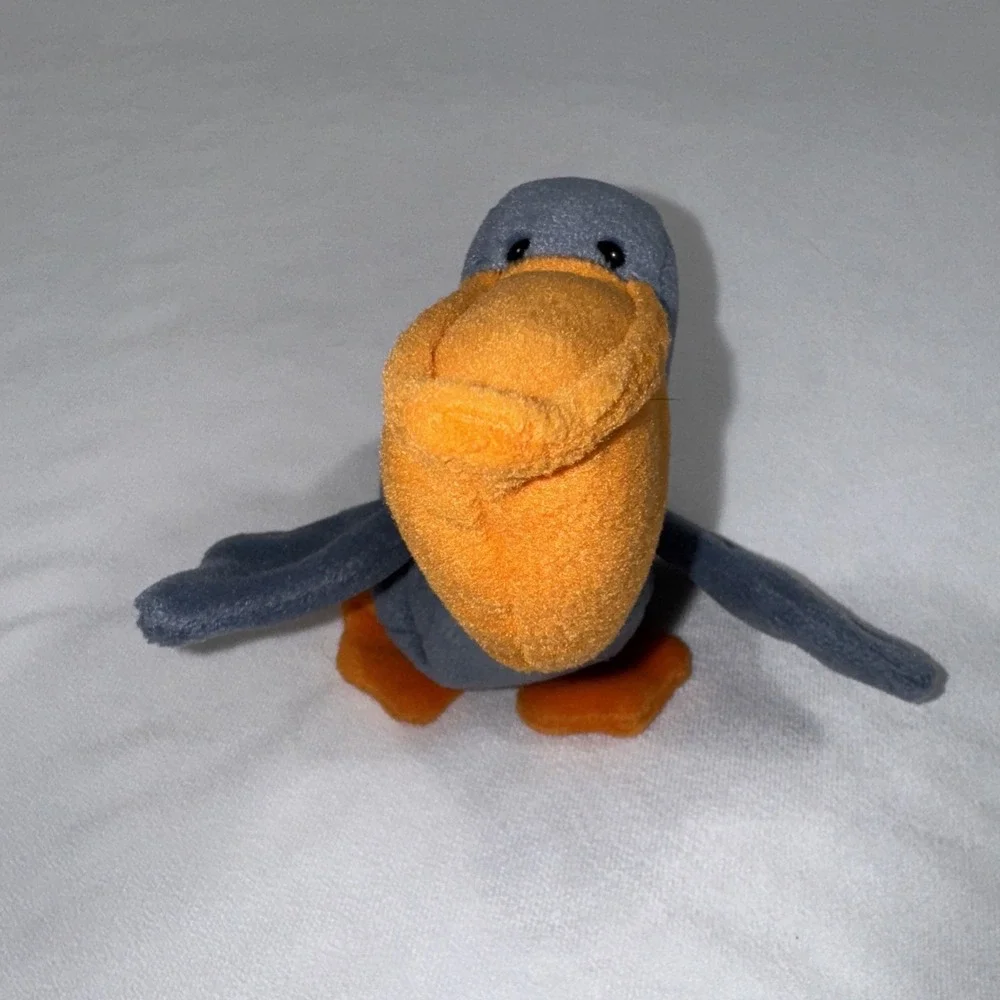 Ty Beanie Baby SCOOP Pelican Bird‎ 1996 Vtg No Tag Plush Toy Retired